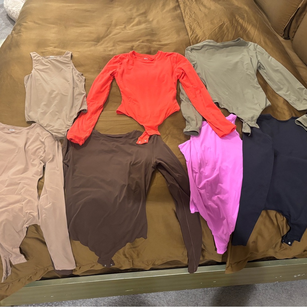 Stylish Women's Long Sleeve Tops - Red, Pink, Brown, Tan, Green, Black